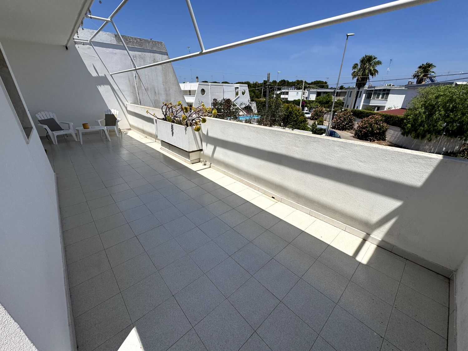The second veranda, facing a different direction for a shaded outdoor space all day
